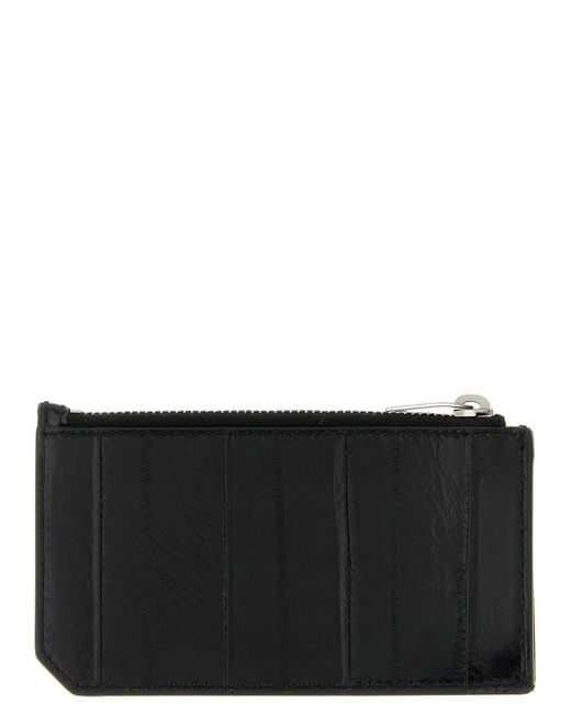 Saint Laurent Black 'Tiny Cassandre' Card Holder for men