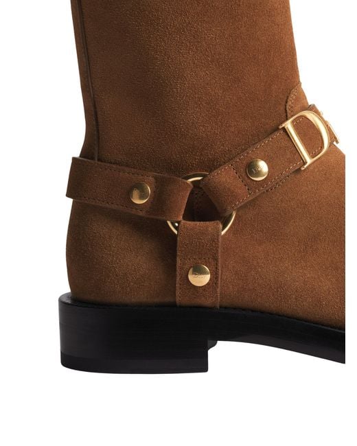 Dior Brown Cognac Leather Boot