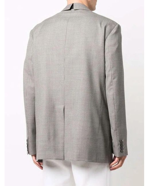 Valentino Gray Giacca M Petto Foderata for men