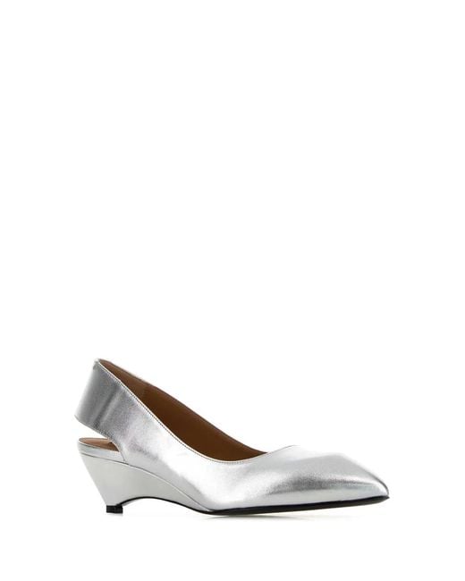 Jil Sander White Slingback