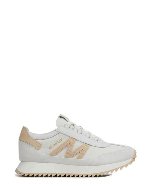 Moncler White Pacey2 Low Top Sneakers for men