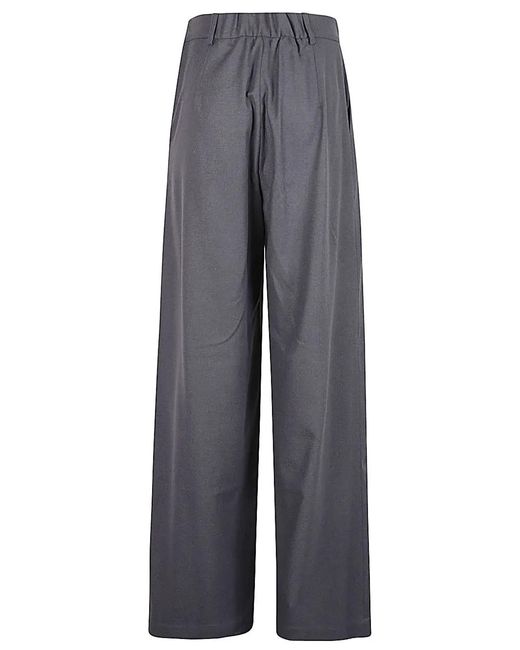 Niu Gray Cotton Blend Wide Leg Pants