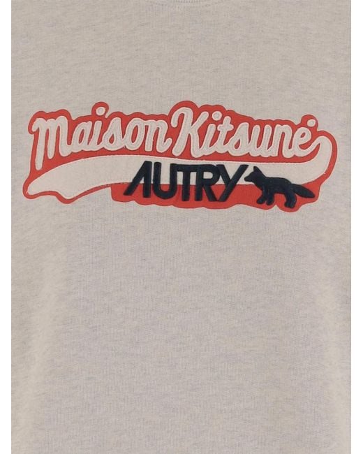 Maison Kitsuné Gray Maison Kitsuné Cotton Sweater for men