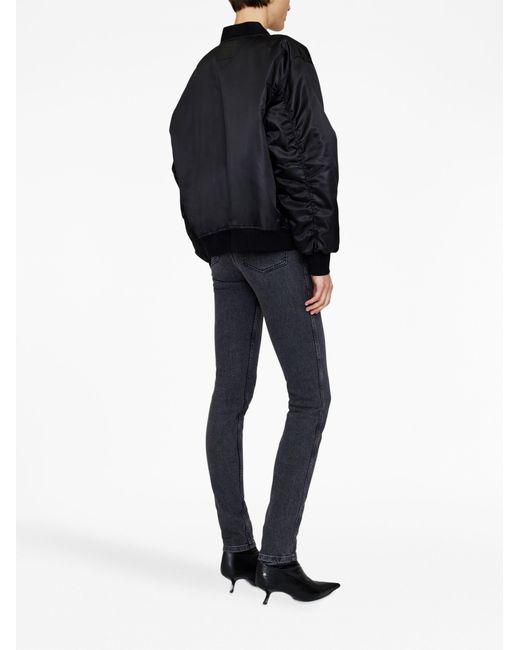 Anine Bing Blue Polyester Bomber Jacket