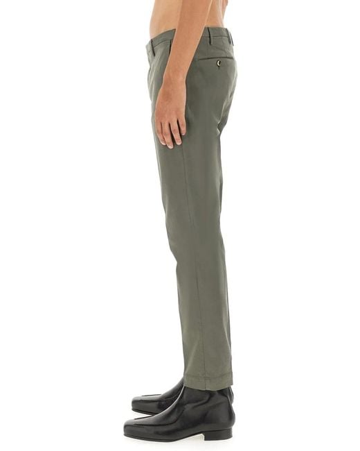 PT Torino Green Slim Fit Pants for men