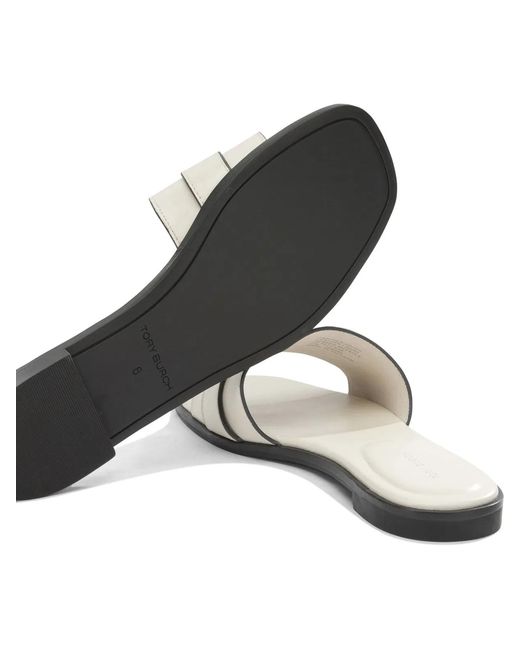 Tory Burch White Leather Sandals