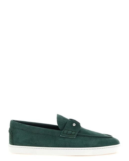 Christian Louboutin Green 'Chambeliboat' Loafers for men