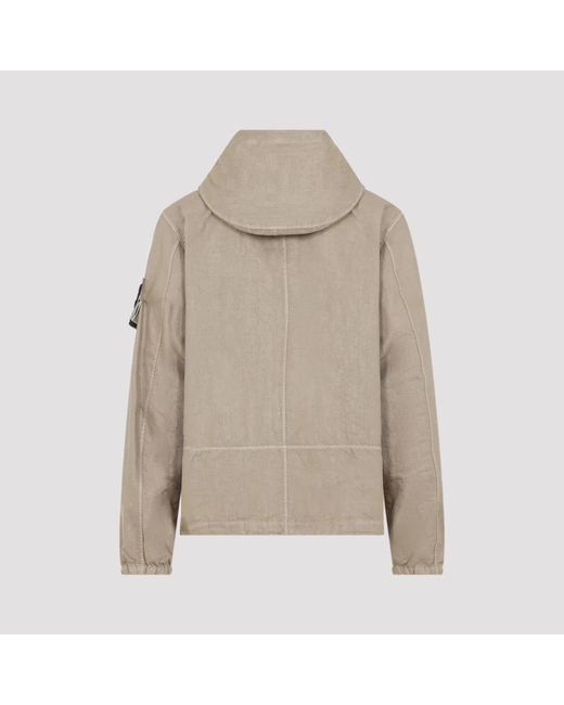 Stone Island Natural Polyamide Jacket for men