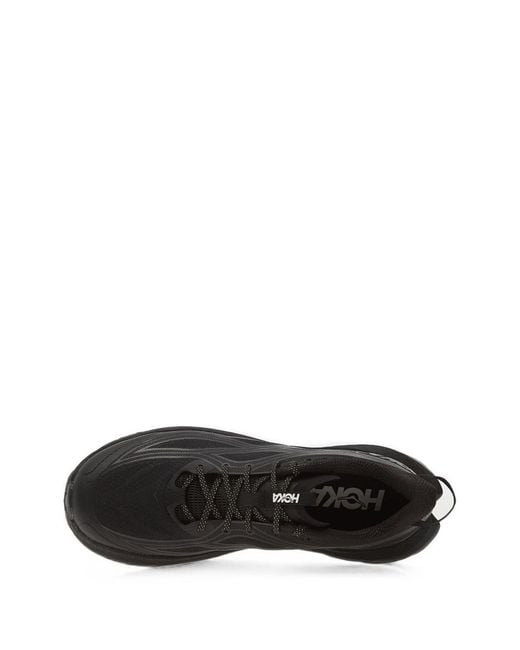 Hoka One One Black Hoka Polyamide Rubber Shoes for men