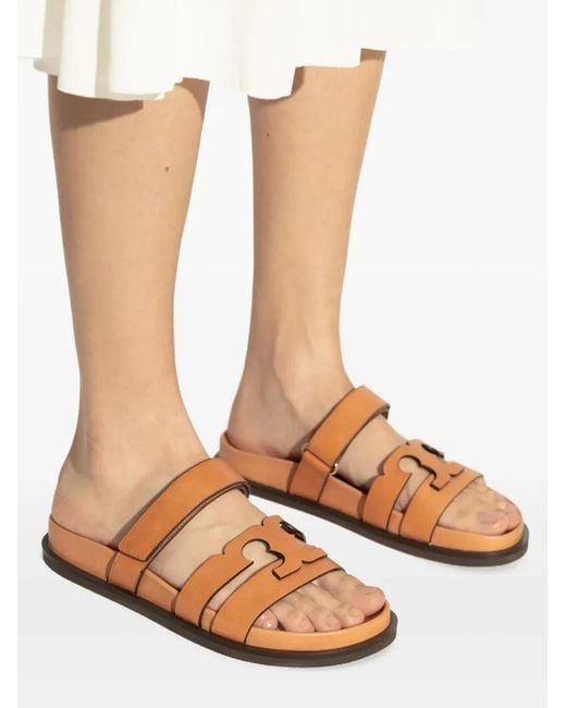 Tory Burch Brown Ines Sport Slide