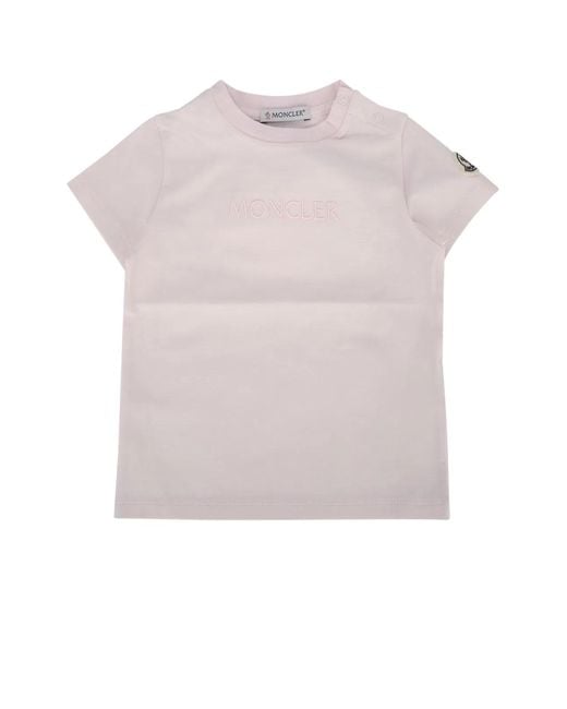 Moncler Pink Jr Ss T-Shirt