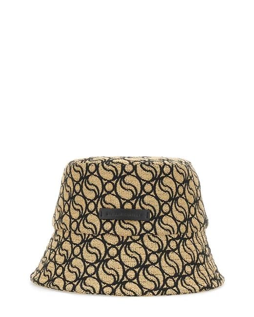 Stella McCartney Metallic Bucket Hat With Logo