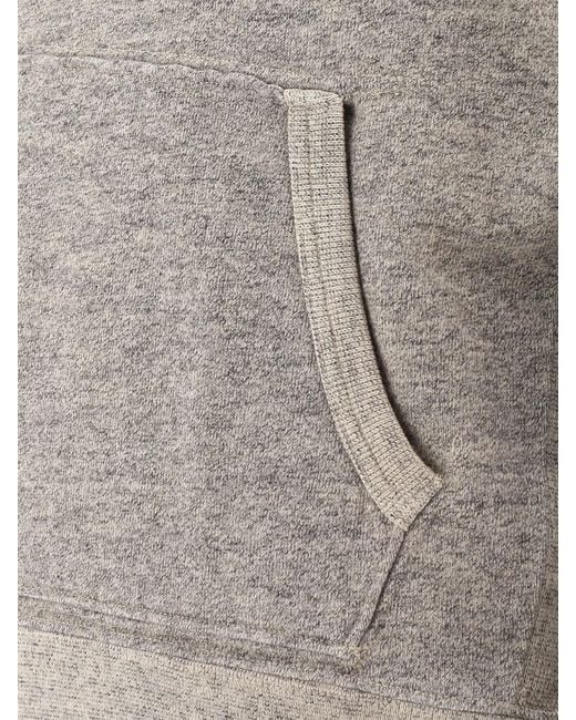 RRL Gray "Popover" Hoodie for men