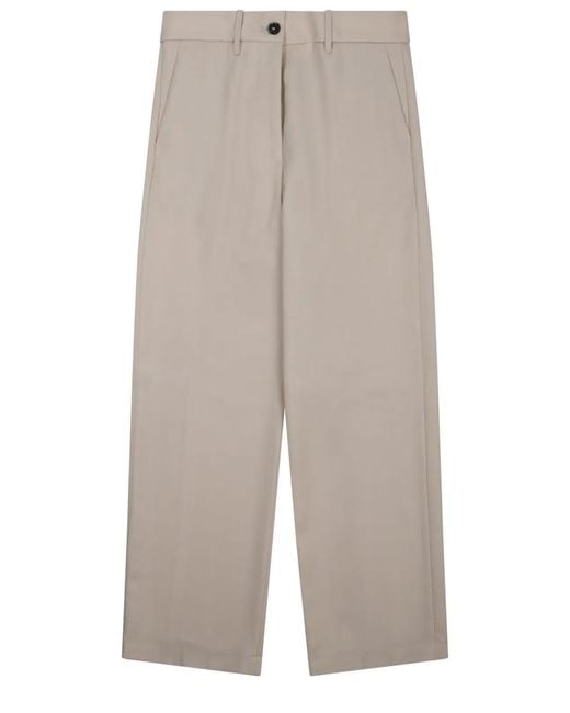Nine:inthe:morning White Pantalone "Fiamma"