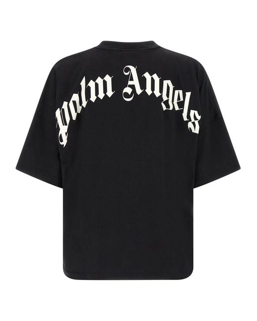 Palm Angels Black 'Classic Logo' T-Shirt for men
