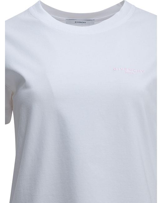 Givenchy White Cotton Crewneck T-Shirt