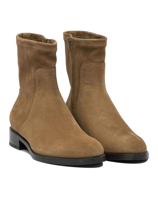 MARETTO® Brown Leather Ankle Boots