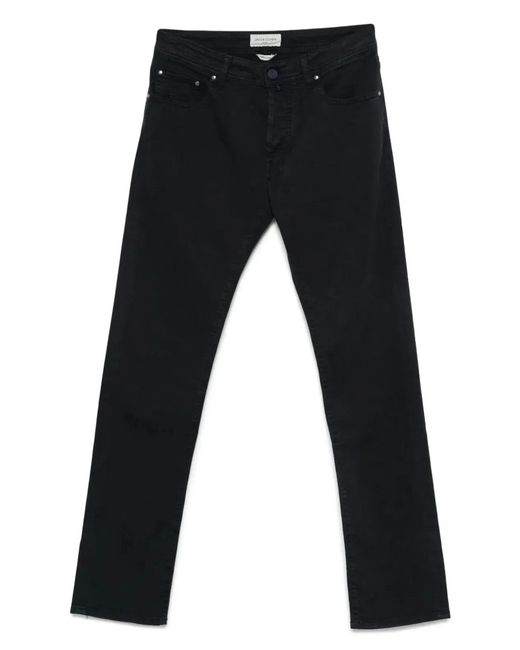 Jacob Cohen Black "Pant 5 Pockets Slim Fit Bard Tr" Trousers for men