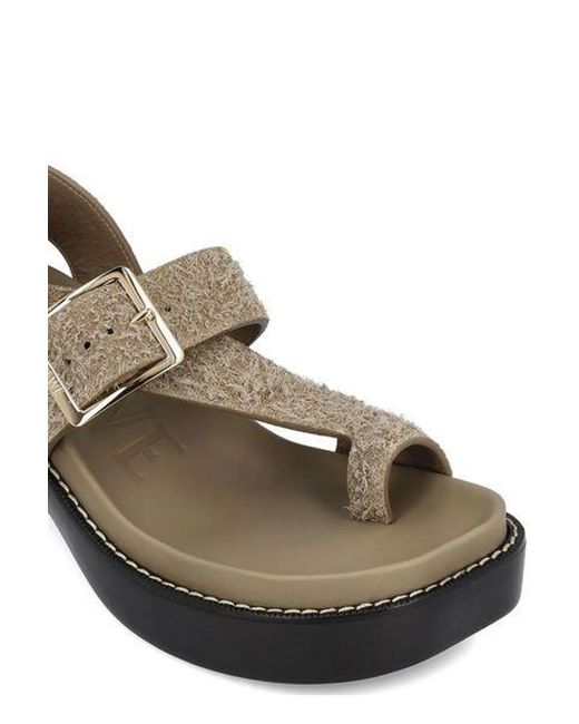 Loewe Green Ease Heel Sandals