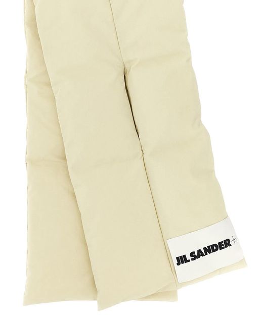 Jil Sander Natural 'Down Scarf 01' Scarf