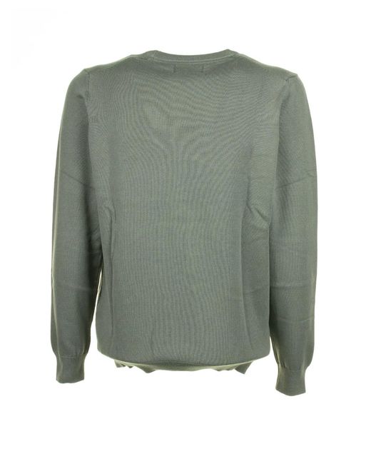 Barbour Green Crew Neck Sweater for men