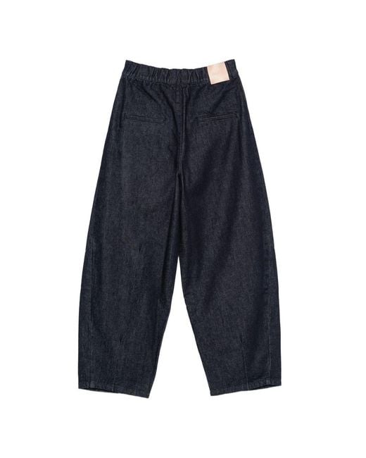 Alysi Blue Barrel Denim Jeans