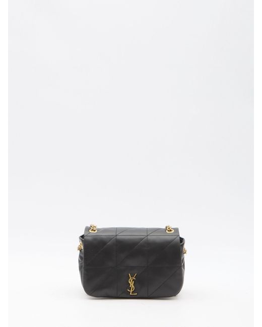 Saint Laurent White Leather Chain Shoulder Bag