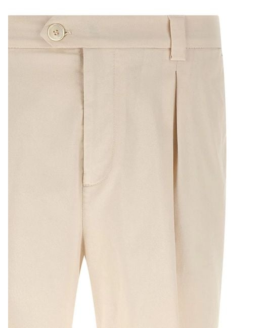 Brunello Cucinelli Natural American Pima Cotton Pants for men