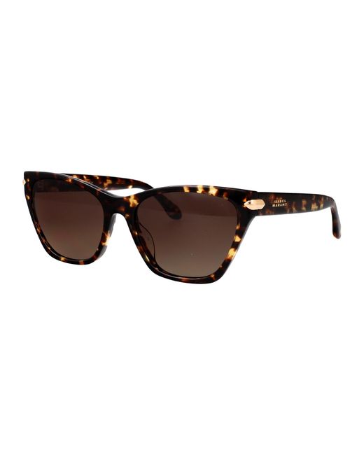 Isabel Marant Brown Acetate Sunglasses