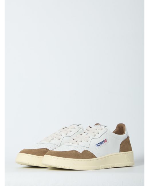 Autry White Medalist Low for men