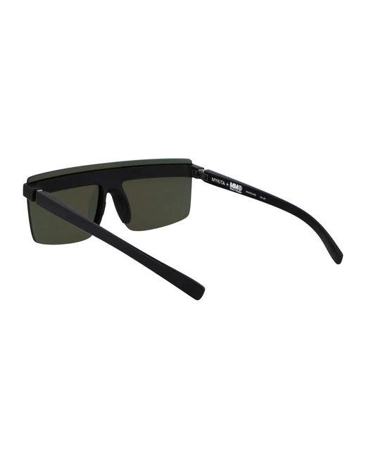 Mykita Blue Mylon Shield Sunglasses