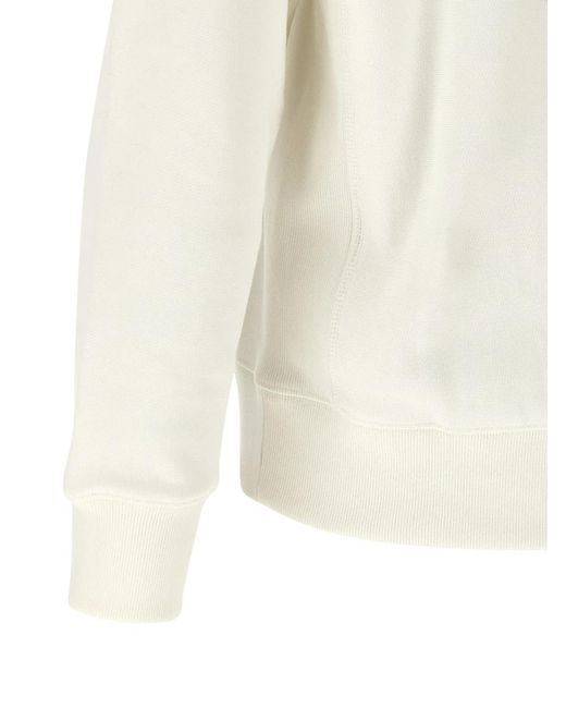 KENZO White 'Wild Tiger Embroidered' Hoodie