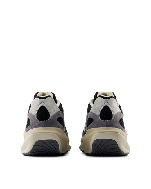New Balance Black Wrpd Runner 'Magnet' Sneakers for men