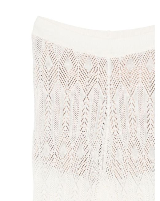 Liu Jo White Cotton Trousers
