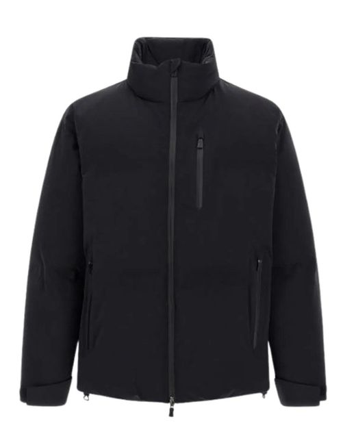 Herno Blue New Impact High-Neck Short Down Jacket for men