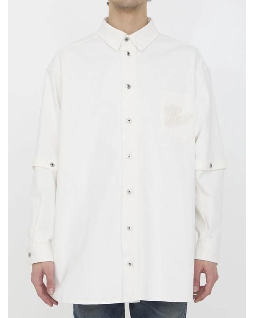 Off-White c/o Virgil Abloh White Off 90S Logo Overshirt for men