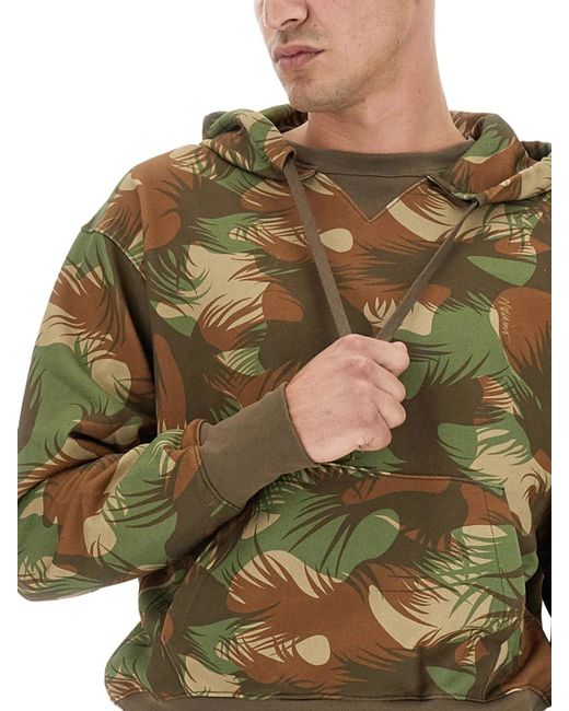 Moschino Blue Camouflage Sweatshirt for men