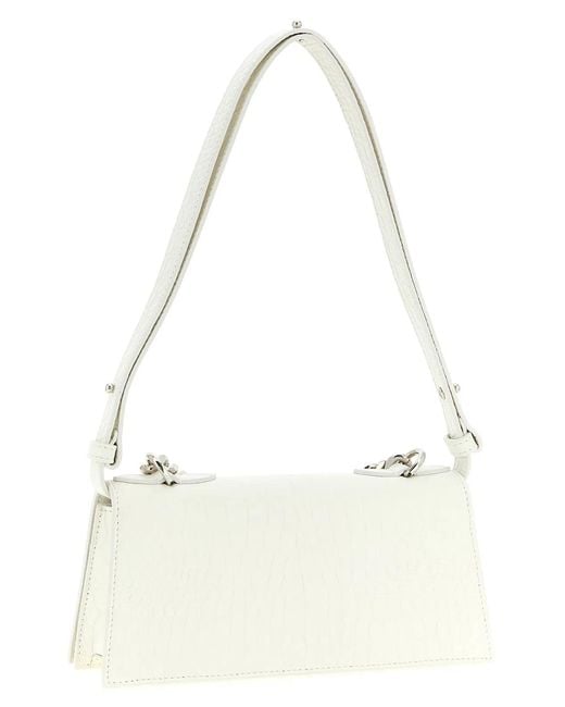 McQueen Natural 'Jewelled' Mini Shoulder Bag