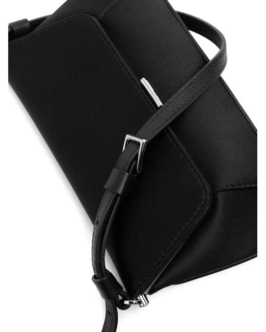 AMINA MUADDI Black Ami Mini Satin Shoulder Bag