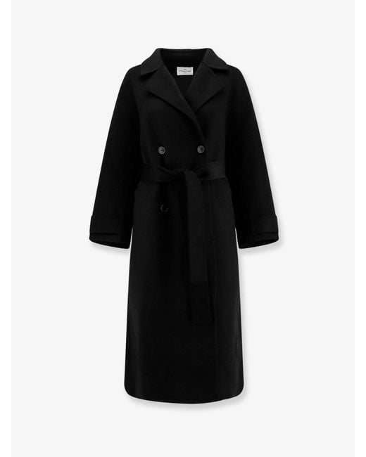 The Dynamis Studio Black Savile Double-Breasted Wool Coat