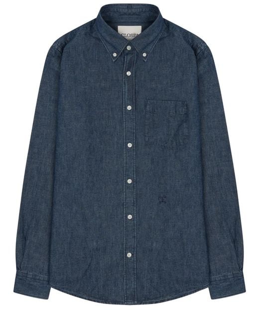 Closed Blue Denim Shirt for men