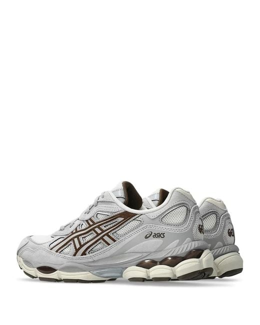 Asics White Gel-Nyc Mesh And Suede Sneakers for men