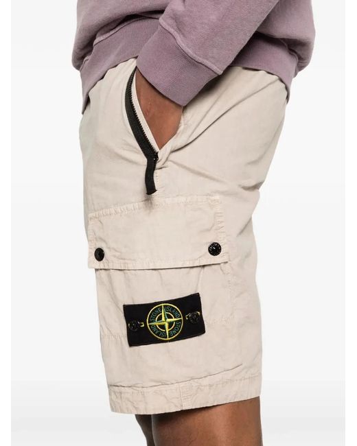Stone Island Natural Shorts for men