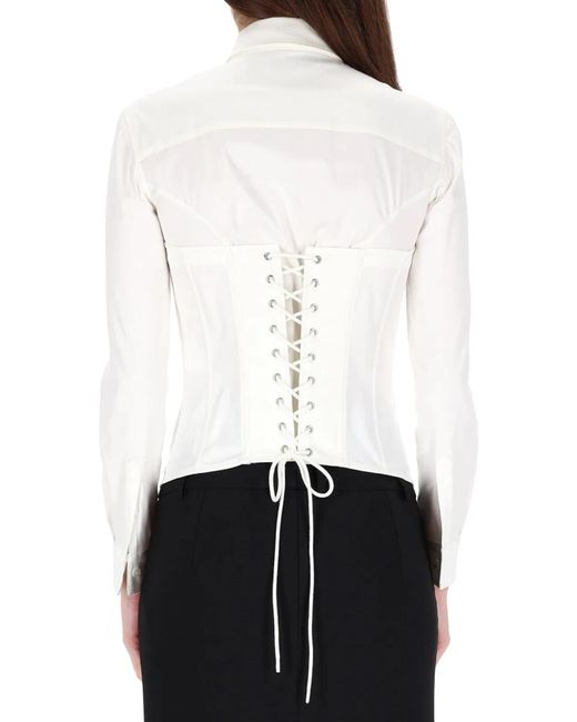 Balenciaga White Corset Shirt