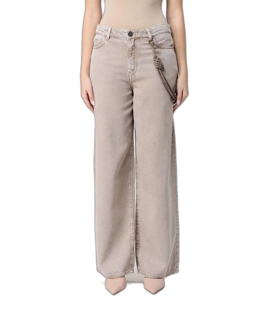 Pinko Natural Jeans With Jewel Cord