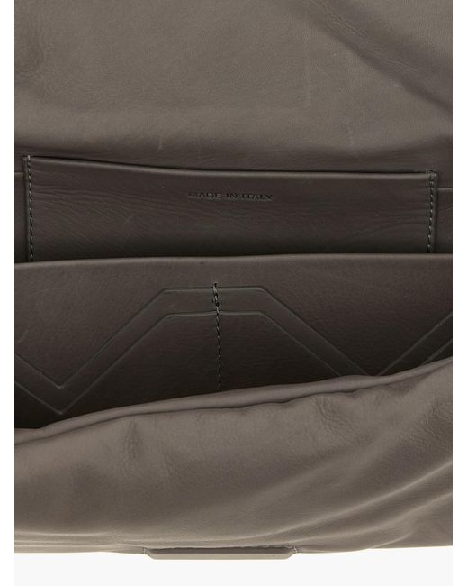 Rick Owens Gray 'Baguette' Clutch