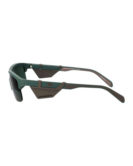 Emporio Armani Green Matte Alpine Injected Sunglasses