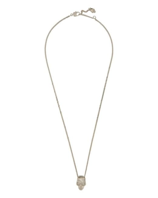 McQueen White Skull Necklace for men