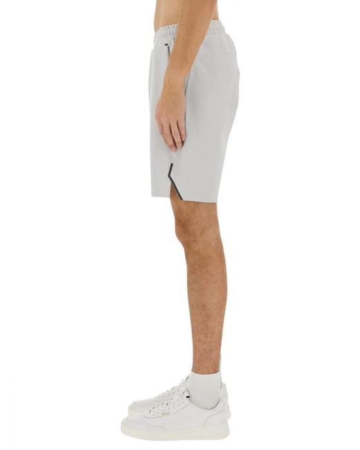 Boss Blue Technical Fabric Bermuda Shorts for men