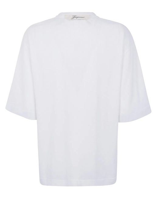 Jacquemus White "Le Tshirt Ventadou" Oversized T-Shirt